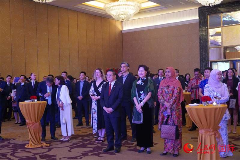 招待会现场。人民网记者 曹师韵摄