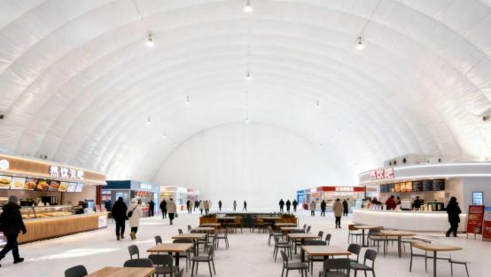 气膜馆室内效果图。图片由哈尔滨冰雪大世界提供